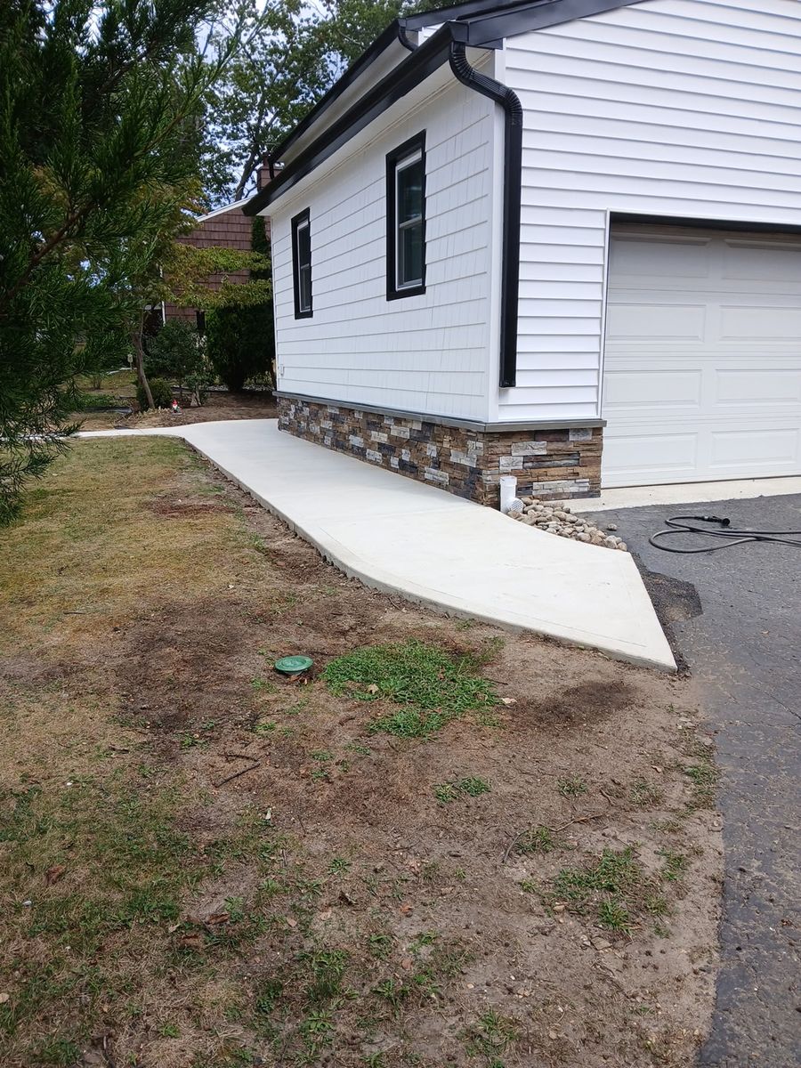 Stamped Concrete Installation for DiDaniele Masonry in Tuckerton, NJ