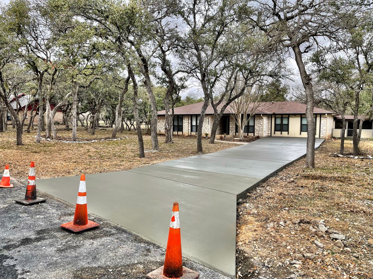Sidewalk Installation for AJ’s Concrete in Hutto, TX