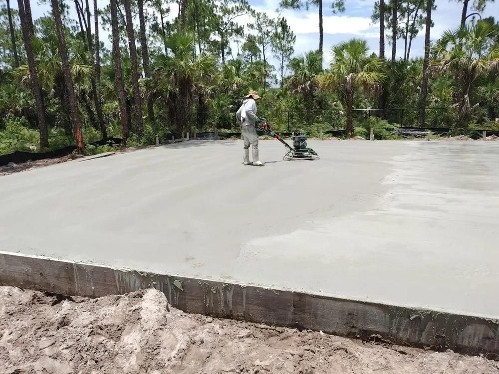 Concrete Slab Construction for Sunshine Concrete Pumping in Lehigh Acres, FL