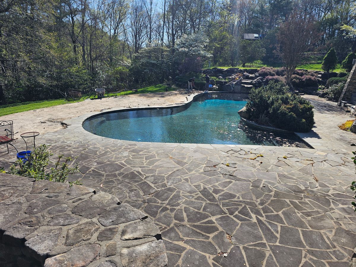 flagstone stone work for Acosta's Stone work in Hendersonville, NC