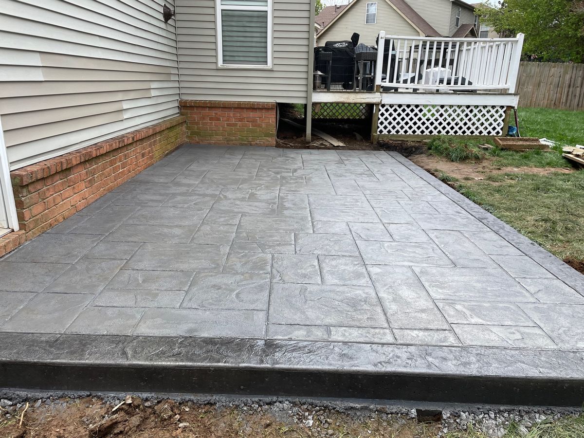 Stamped Concrete for Premier Concrete Scapes in Murfreesboro, TN