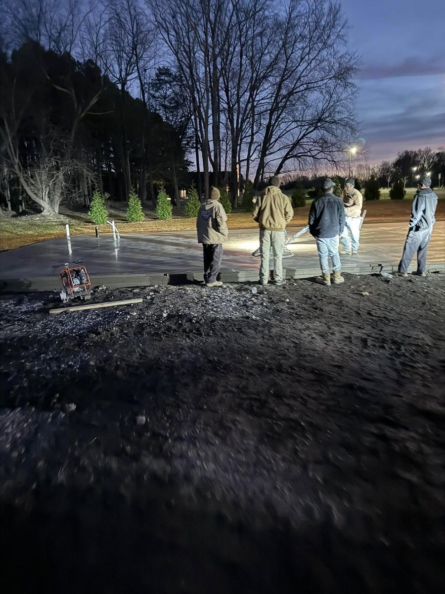 Concrete Slab Construction for DMGZ Concrete in Winston-Salem, NC