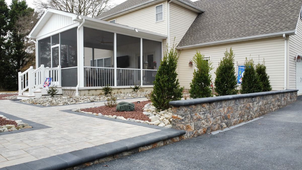 Natural Stone Hardscape for Broker Post Ground Crew in Sussex County, DE