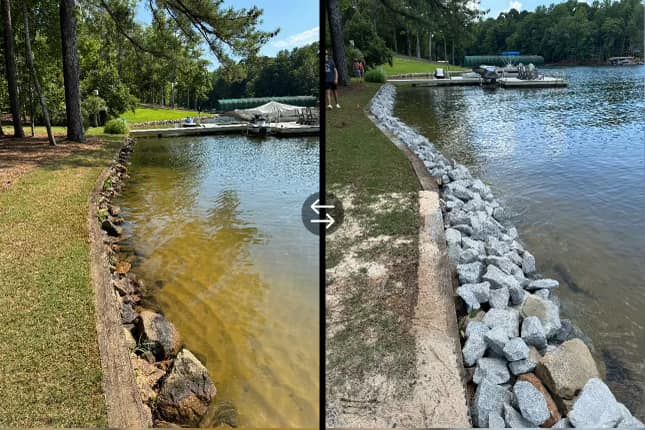Rip Rap Service for Jameson’s Landscaping & Pressure Washing in Eatonton, GA