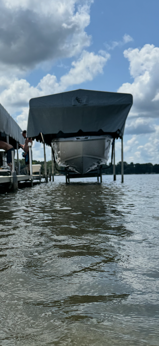 Boat lift Installation for Wagner's Lift & Dock Shop LLC in Watervliet, MI