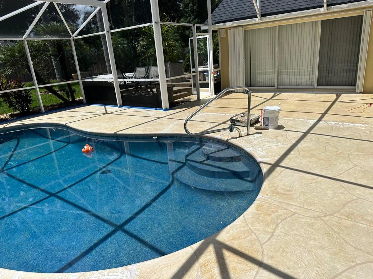 Decorative Concrete Overlays for Absolute Grey's LLC in Kissimmee, FL
