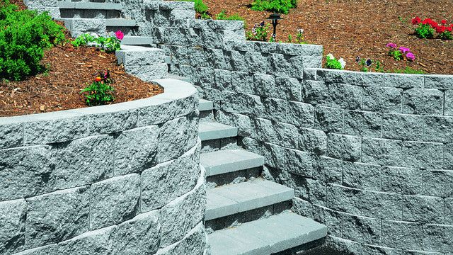 Stone Wall Installation for DG Stone & Landscaping Designs in DuPage County, Illinois