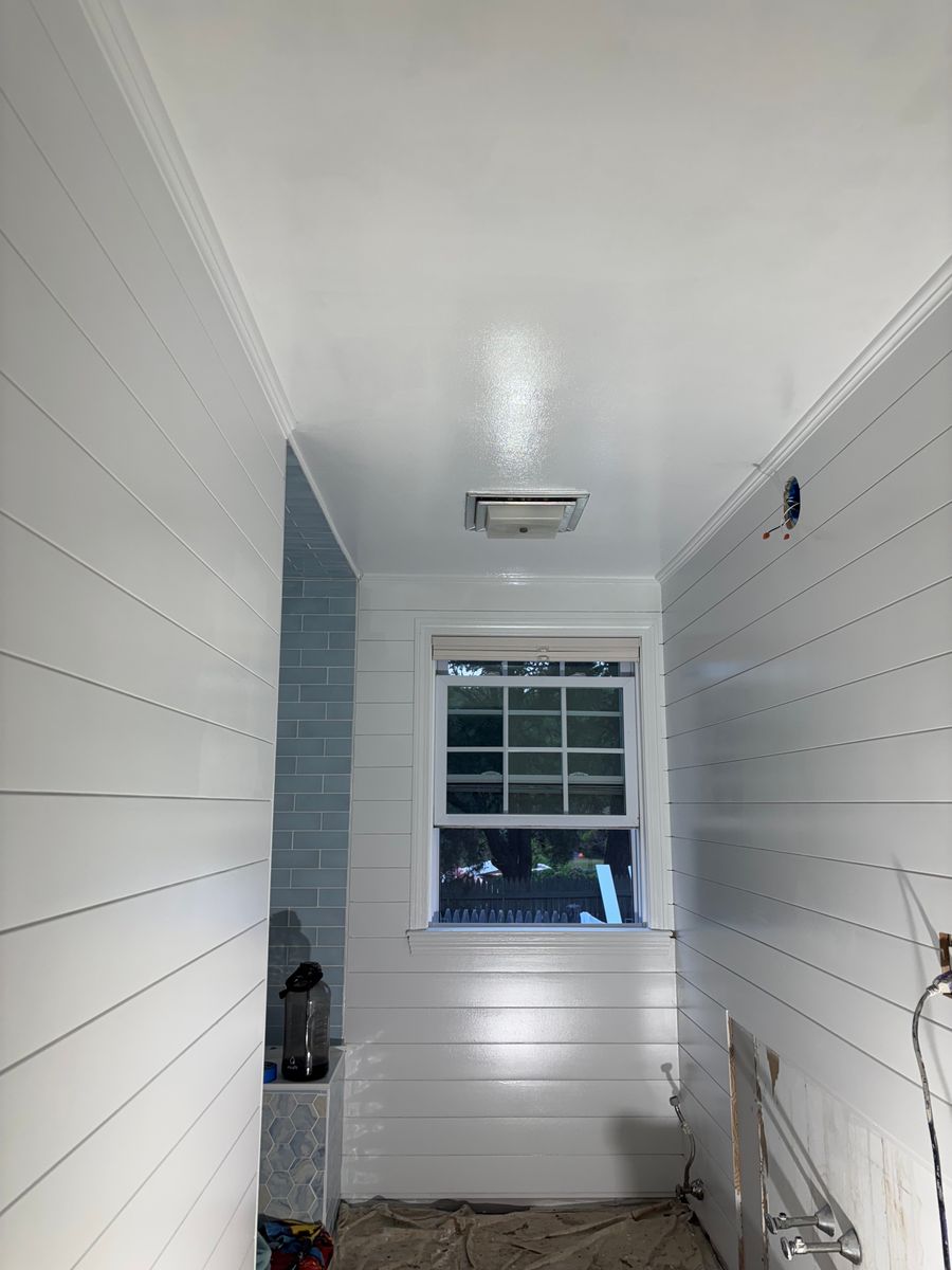 Ceiling’s and Overhead fixtures for L & G Painting in Barnstable, MA