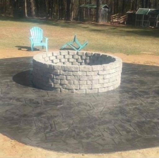 Stamped Concrete Installation for Concrete Cowboyz in Greenville, NC