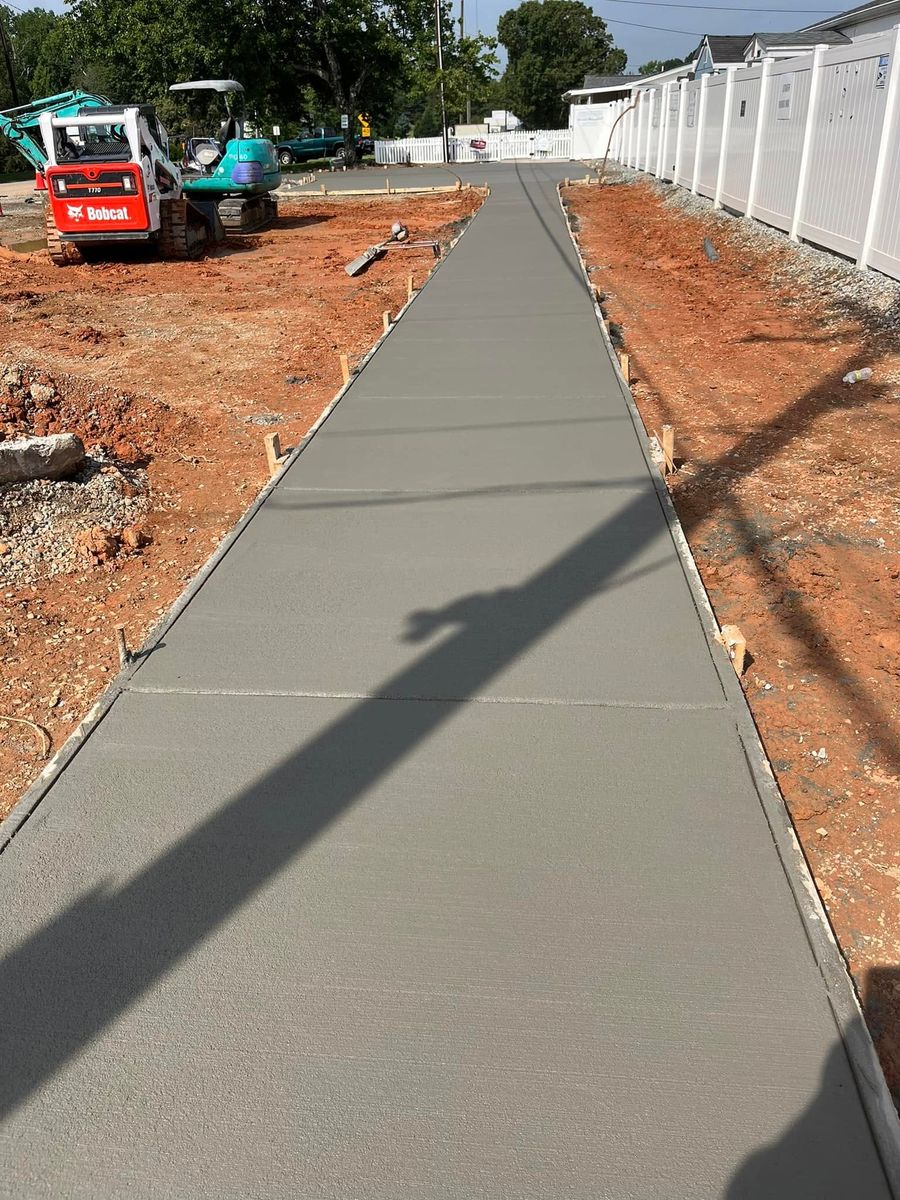 Concrete Slab Construction for EC Concrete in Kernersville, NC