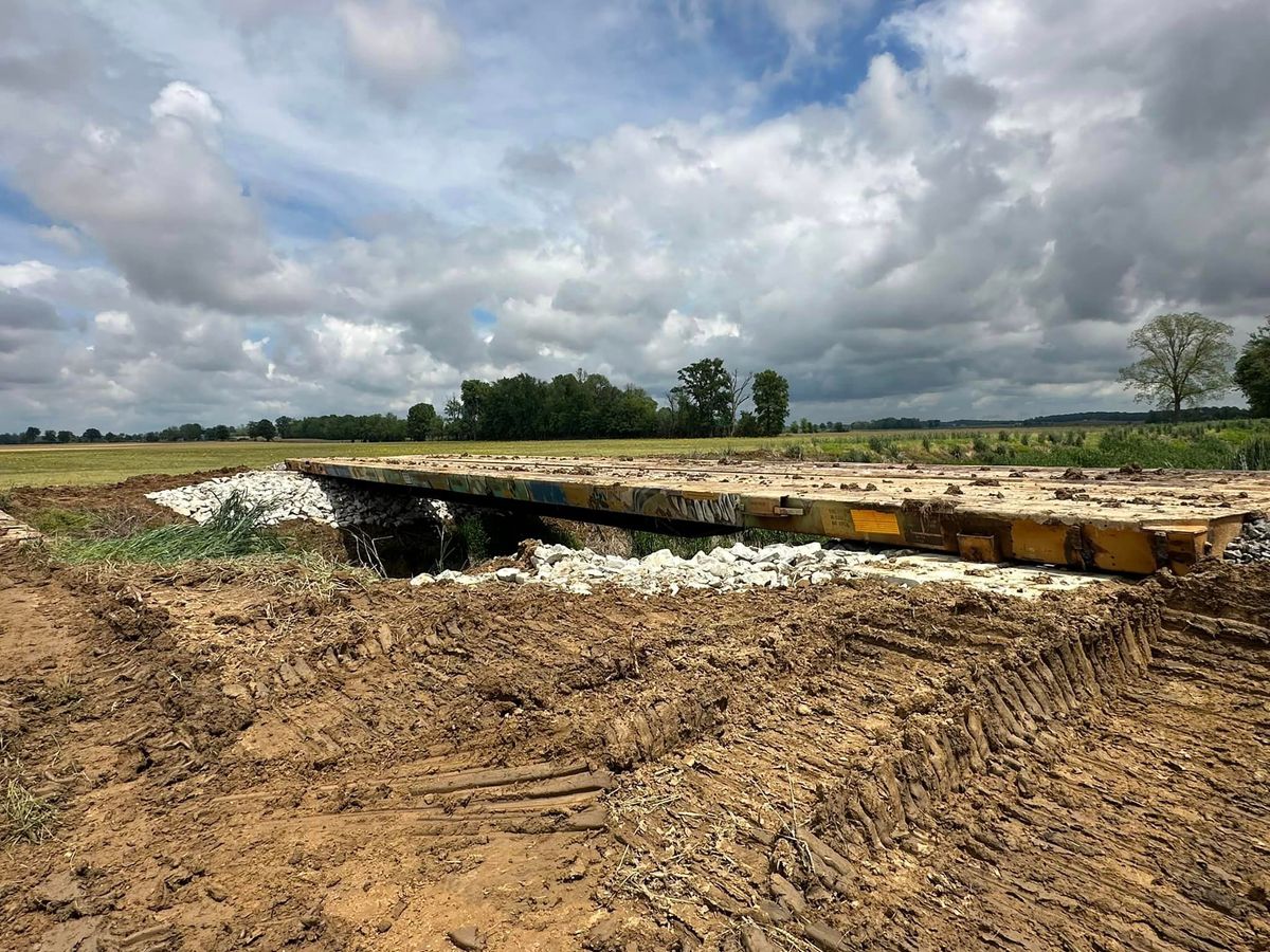 Site Preparation for Frey Drainage and Excavating in Farmersburg, IN