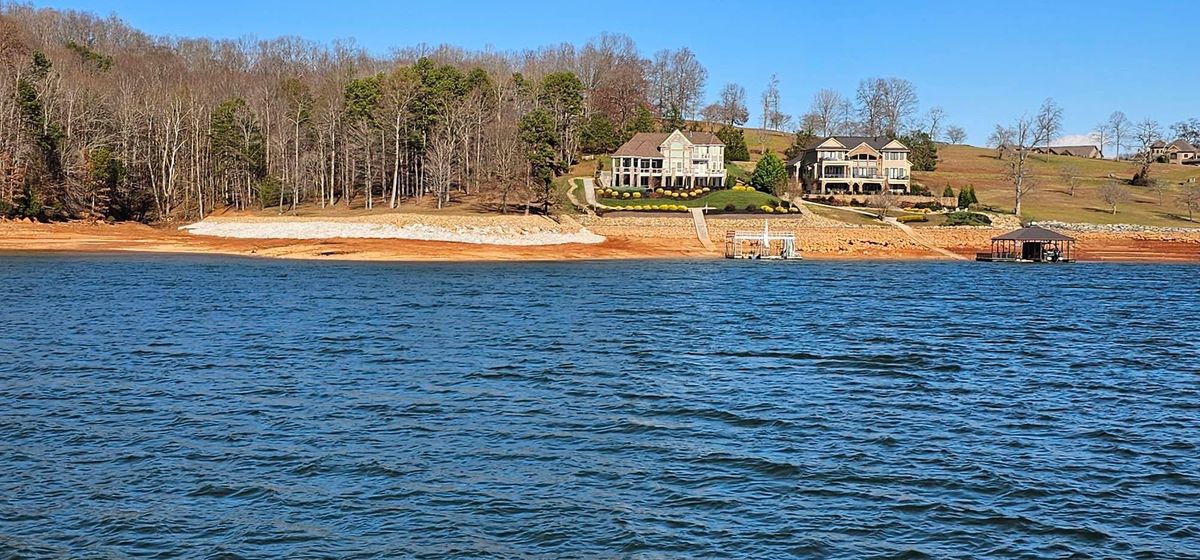 Shoreline Stabilization for Restoration Shoreline Norris Lake Rip Rap in Norris Lake, TN