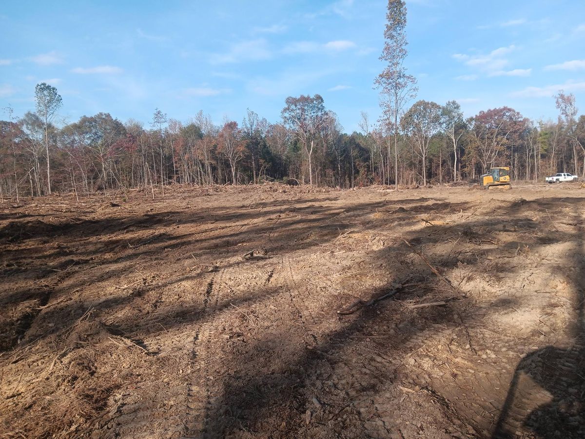 Land clearing and site preparation for Forrest Plumbing and Septic Service LLC in Summerville, GA