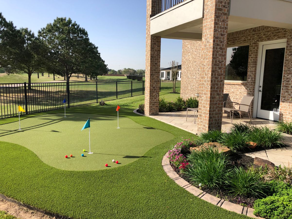 Custom Carved Concrete for Texas Curb N Borders in Houston, TX