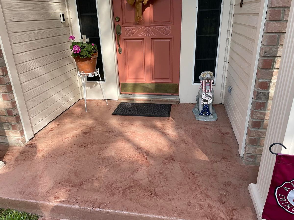 Concrete/Concrete Overlay for Tejas Elite Custom Homes in Belton, TX