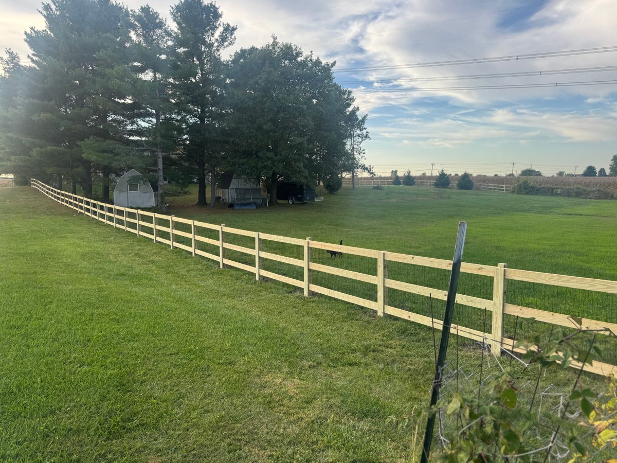 Deck & Fence Staining for Risner Construction in De Motte, IN