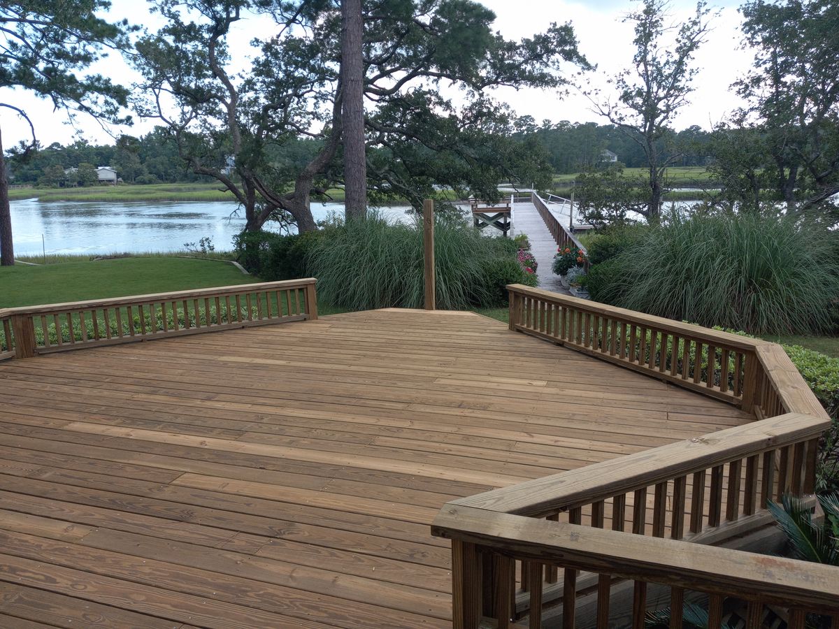 Deck and Patio Construction for MC2 Contracting Solutions in Wilmington, NC