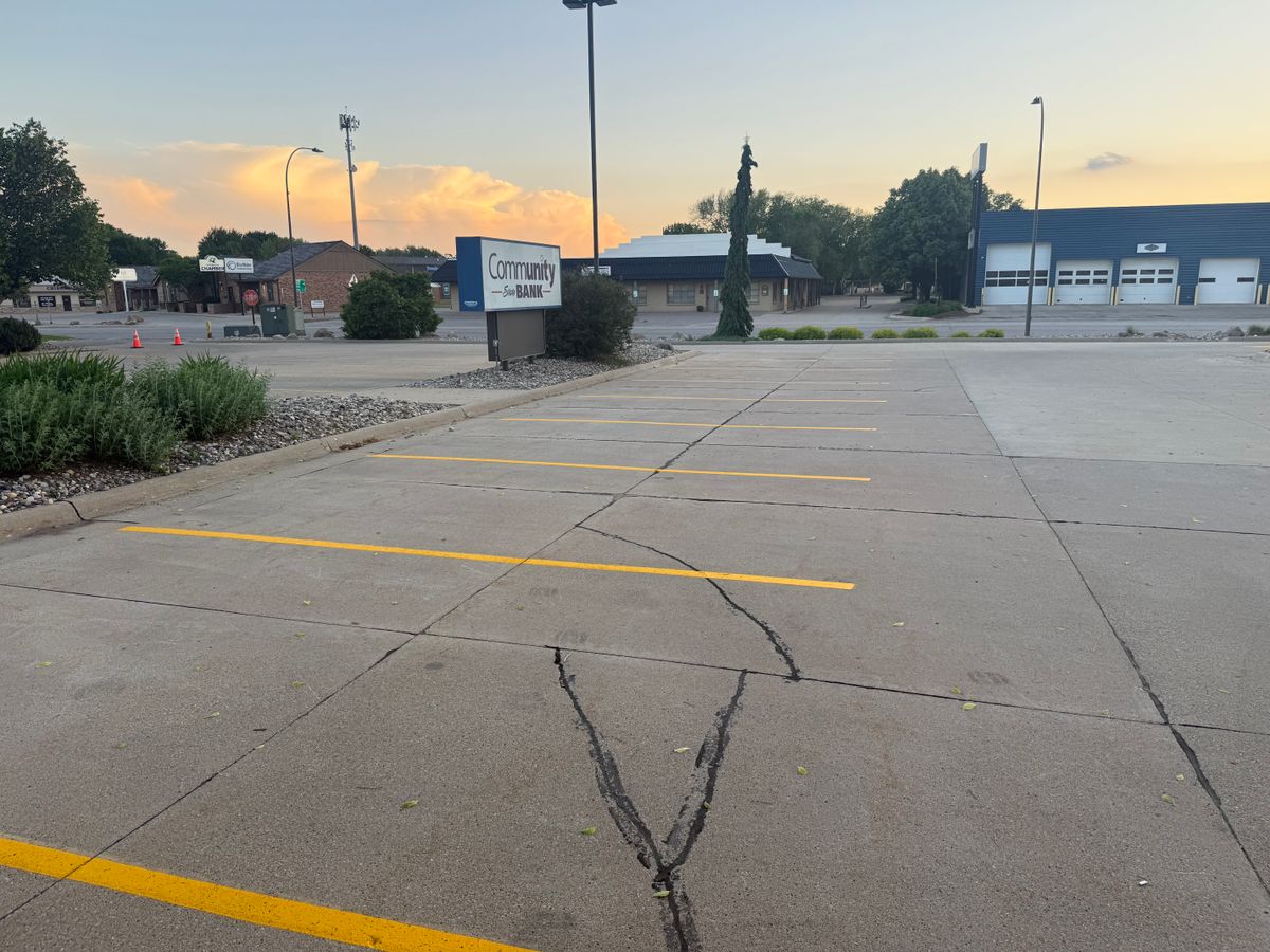 Line Striping for Midwest Line Striping LLC in Spirit Lake, IA