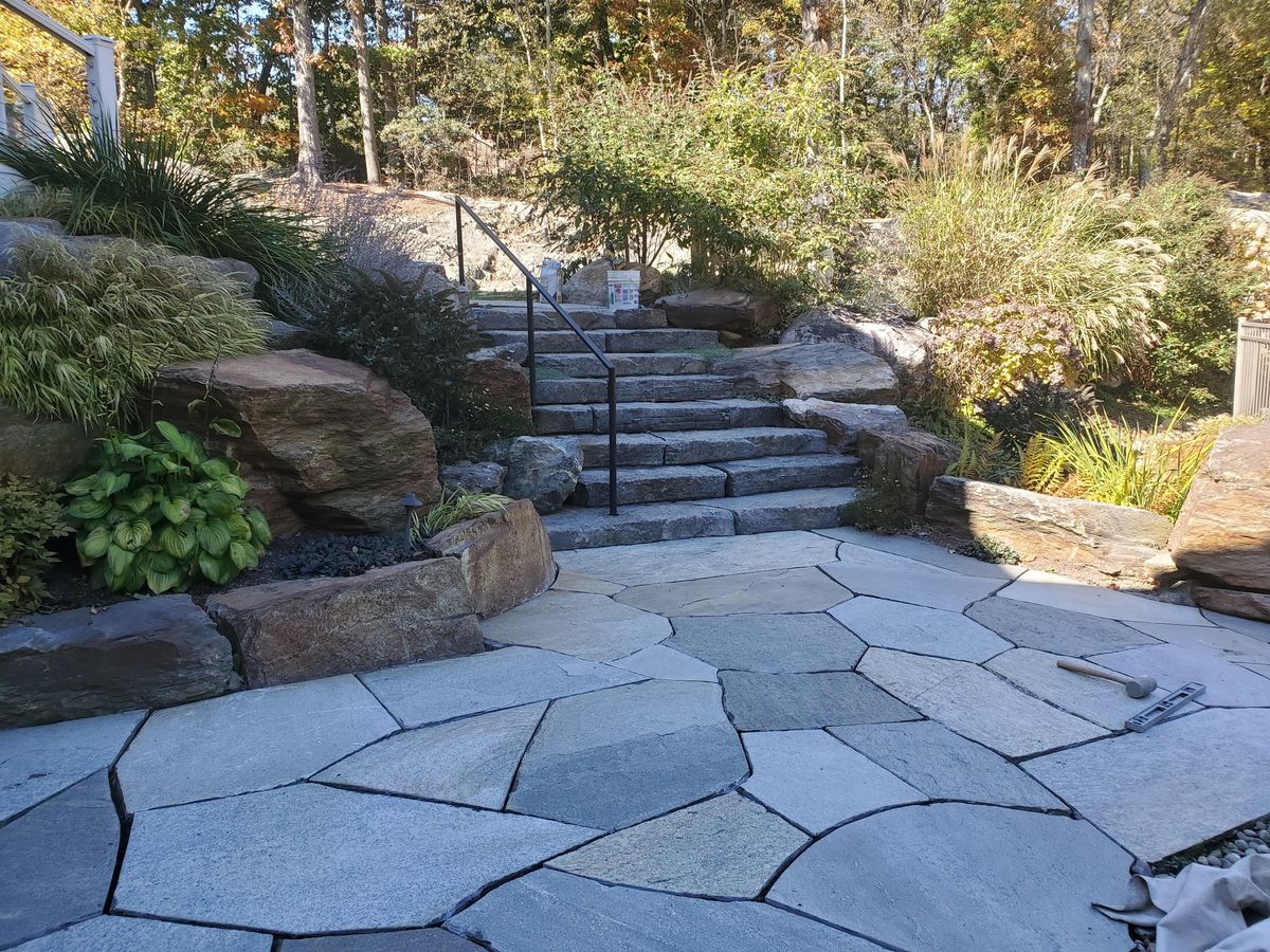 Landscape Installation for Glen R. Guilman Construction in Goshen, CT