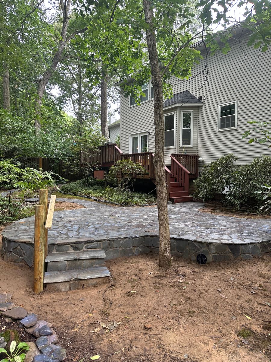 Patio Design & Construction for Matteo Hardscapes in Towson,  MD