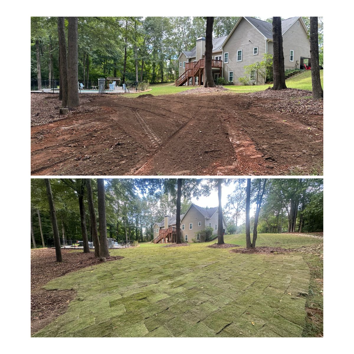 Sod Installation for Dirt Pro Land Solutions in Fayetteville, GA