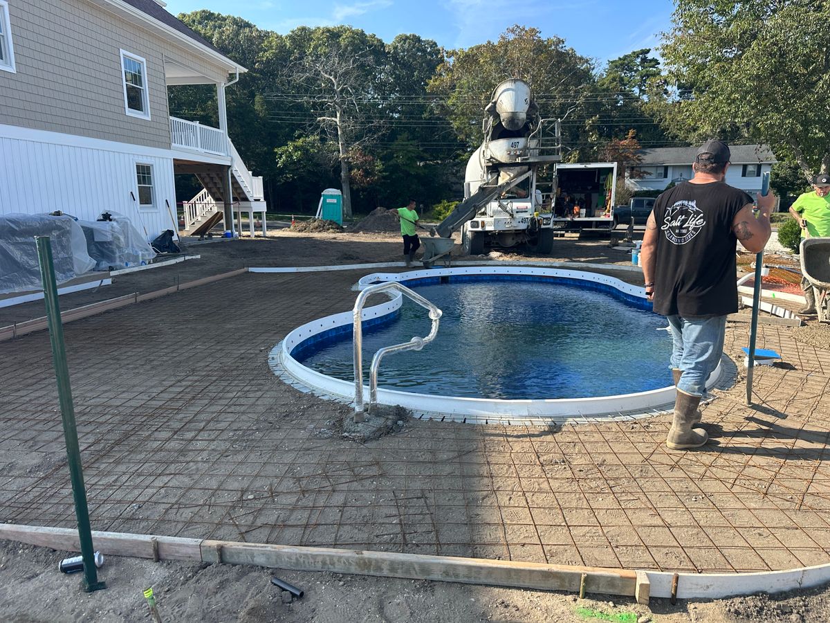 Concrete Driveway Installation for DiDaniele Masonry in Tuckerton, NJ
