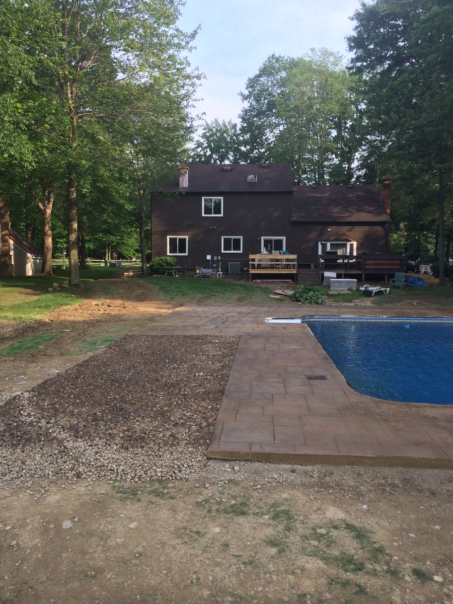 pool concrete installation for Lake Erie Companies in Grand River, OH