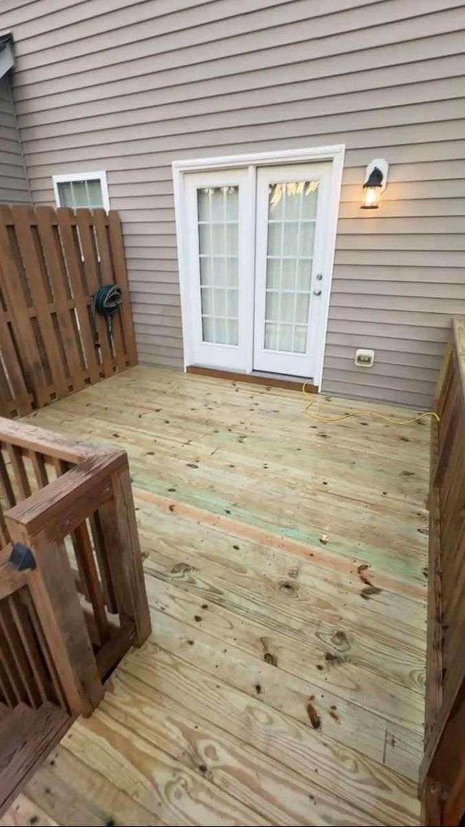 Deck Construction for Quality First Builders in Cary, NC