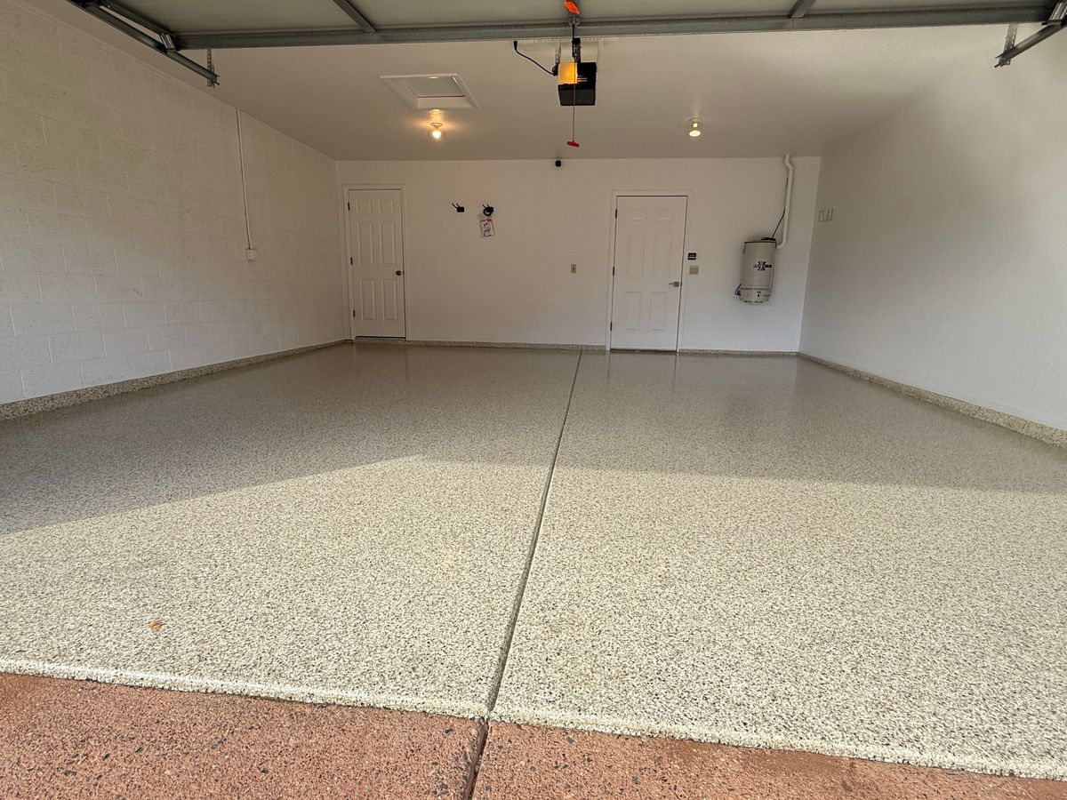 Epoxy Garage Coatings for PRYME EPOXY LLC in Mayer, AZ