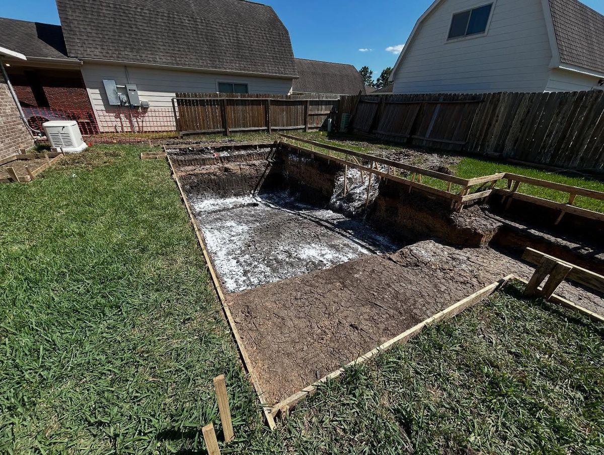 Foundation Excavation for Texas Elite Excavations in Pearland, TX