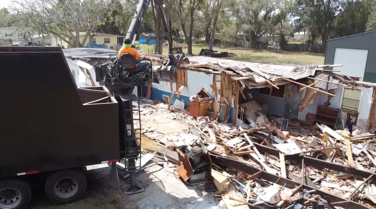 Demolition and Debris Removal for C & S Grading in Saint Cloud, FL