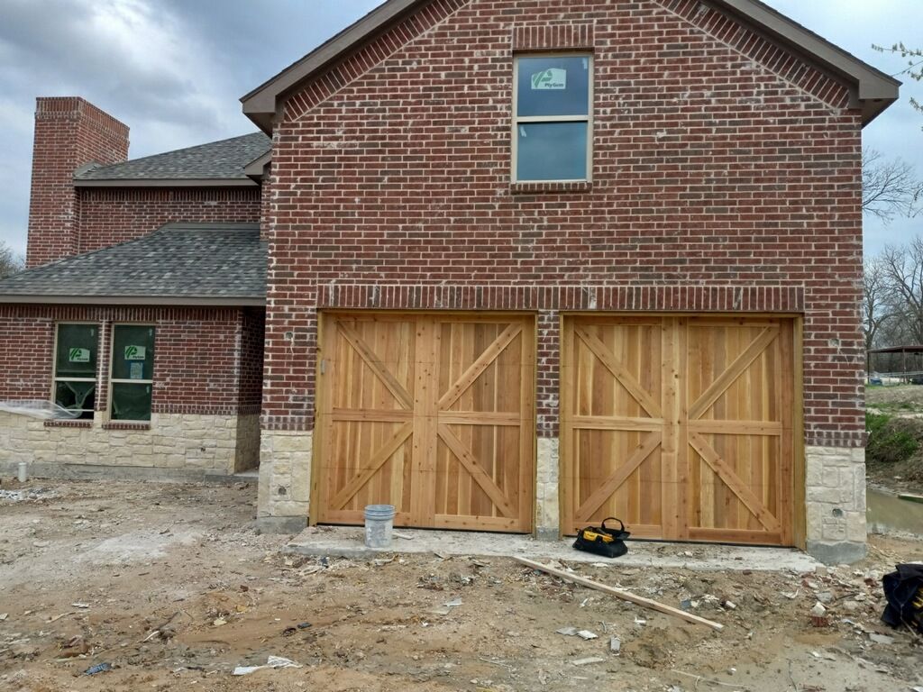 Customizable Cedar Garage Doors for Jerry's garage doors in Dallas, TX