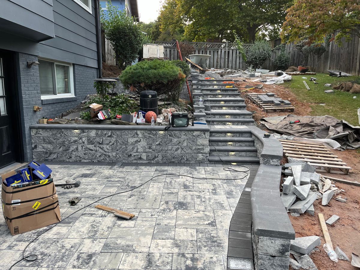 Step Installation for RDR Landscaping in Baltimore, MD