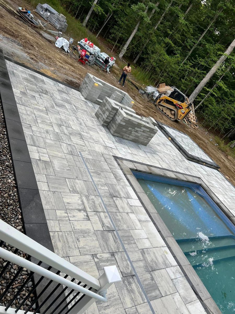Custom Pool Construction for James River Pools and Spa in Powhatan, VA