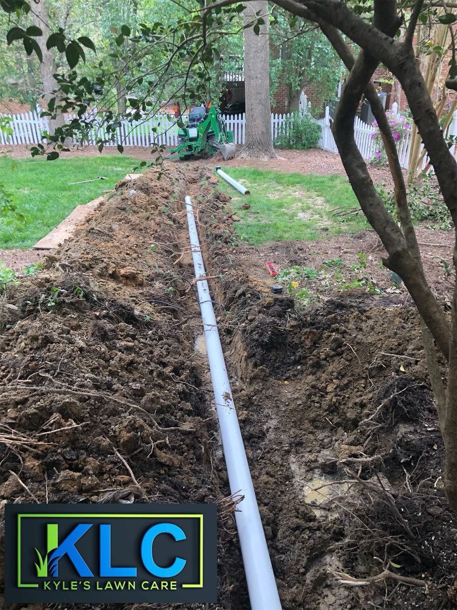 Drainage Solutions for Kyle's Lawn Care in Kernersville, NC