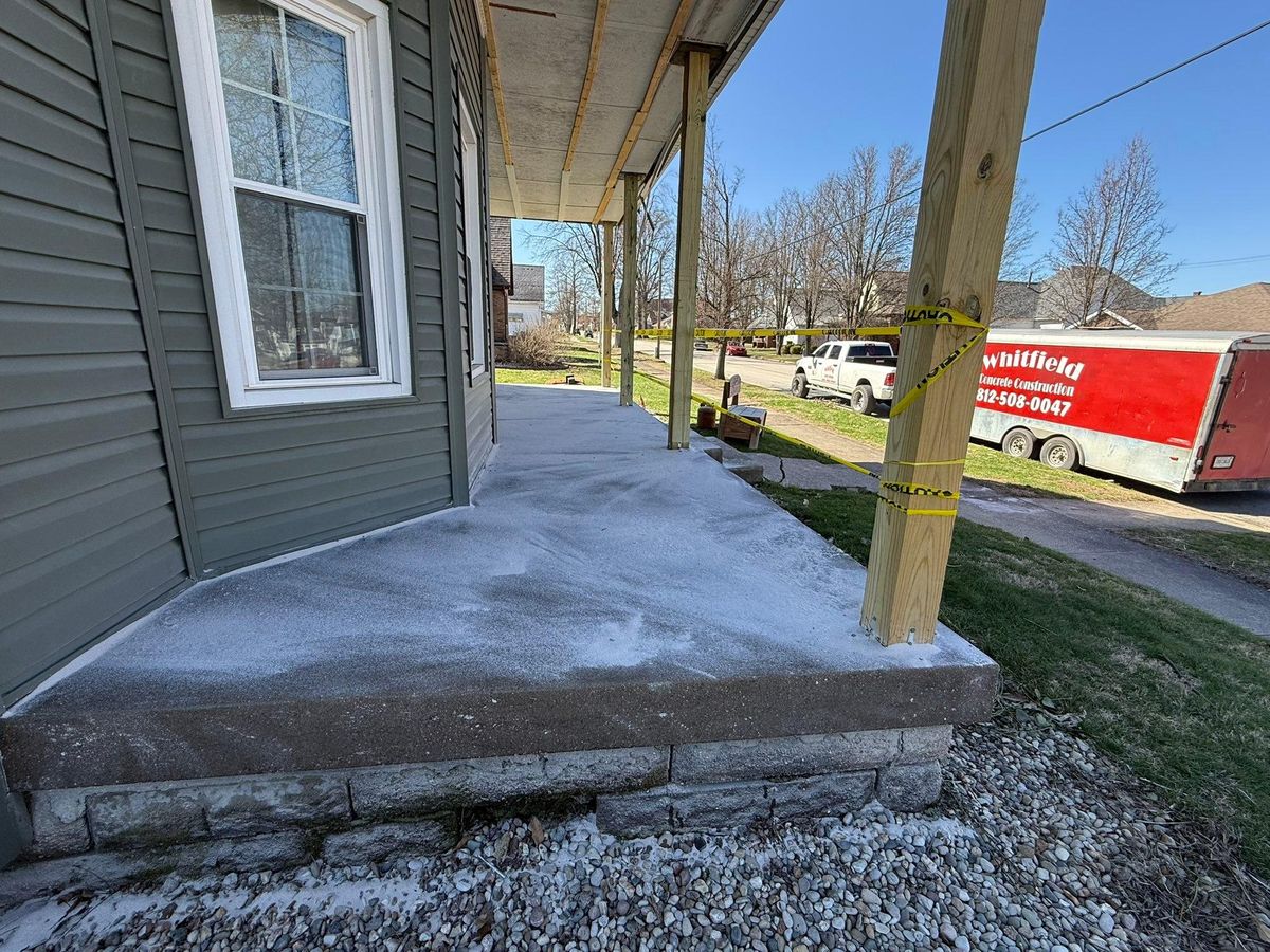 Porches, Patios, & Firepits for Whitfield Concrete Construction in Solsberry, IN