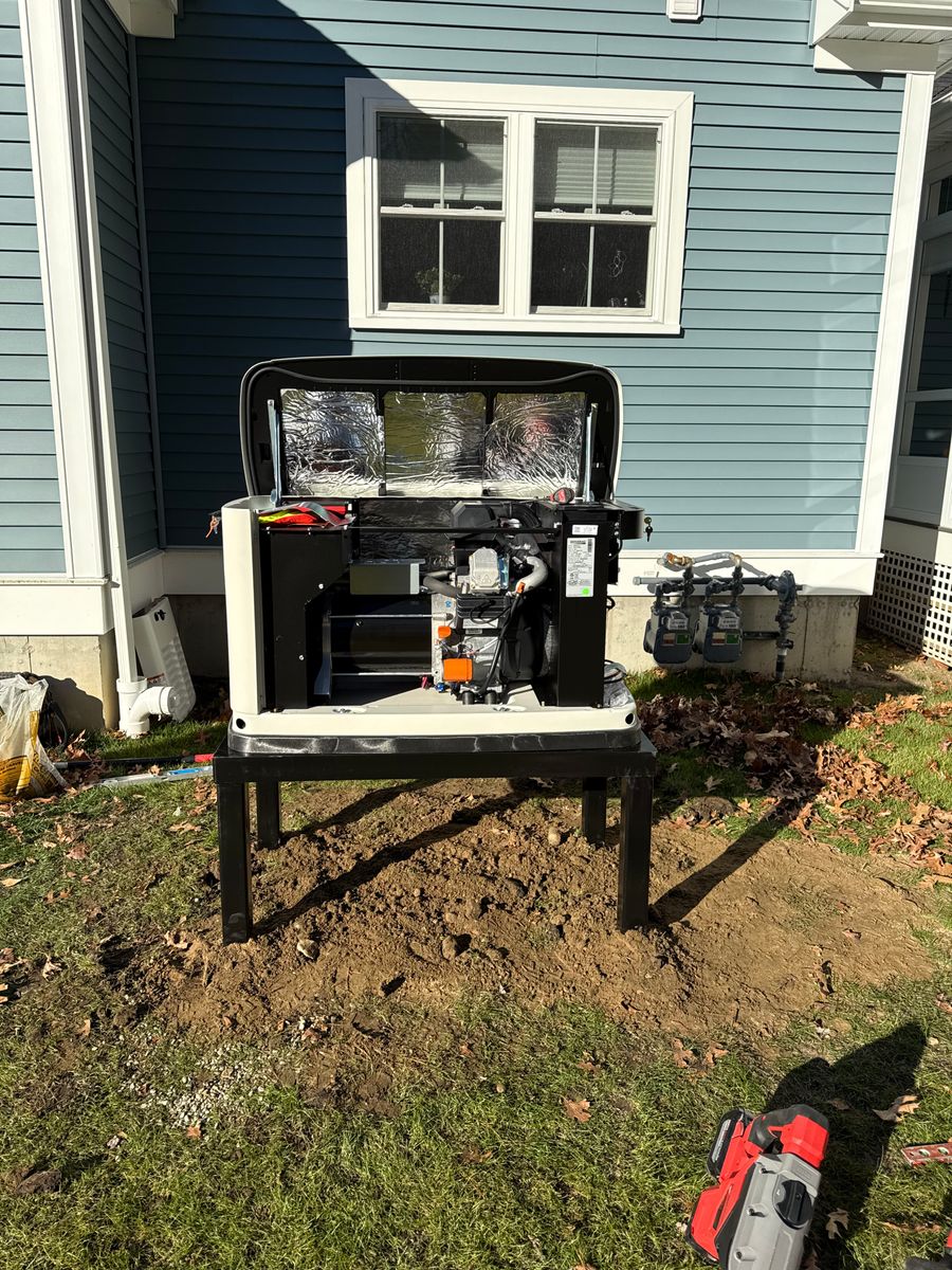 Generator Install for Hopkins Electric in Taunton, MA