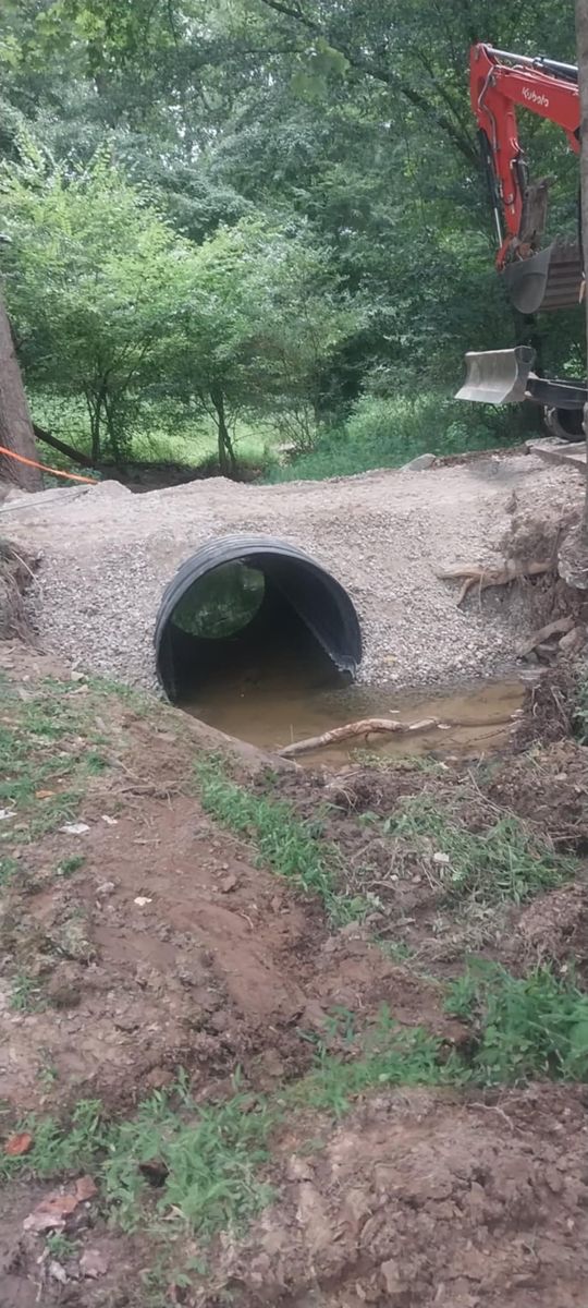 Culvert pipe repair for Under Grace Transport and Grading in Marble Hill, GA