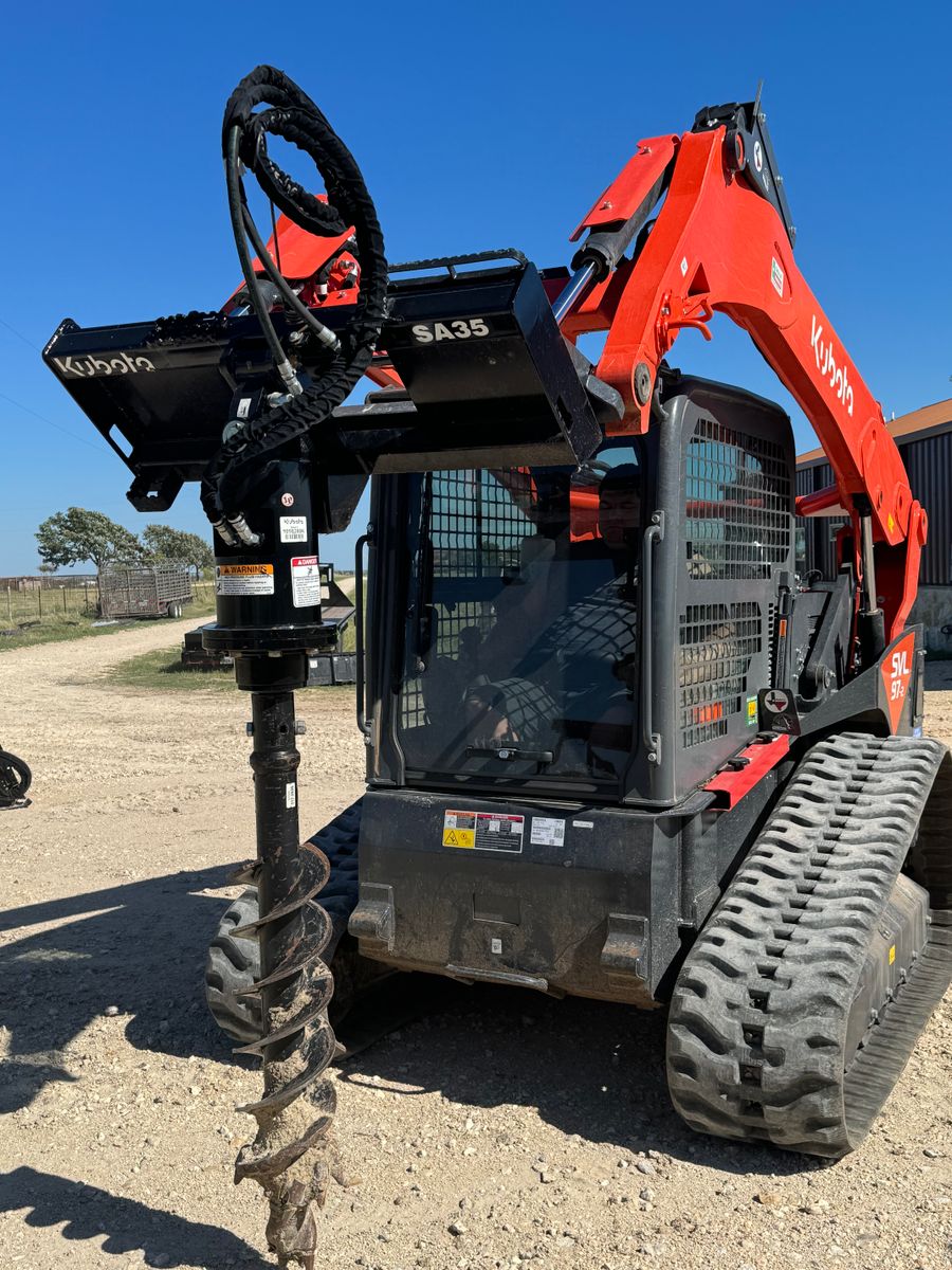 Post holes for Marek Land Services in  Austin,  Texas