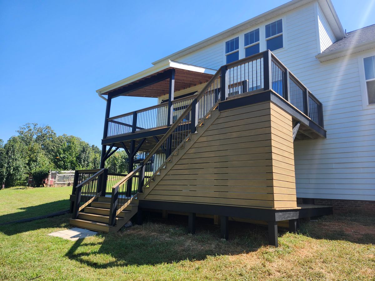 Custom Deck Construction for AG Construction in Greenville, SC