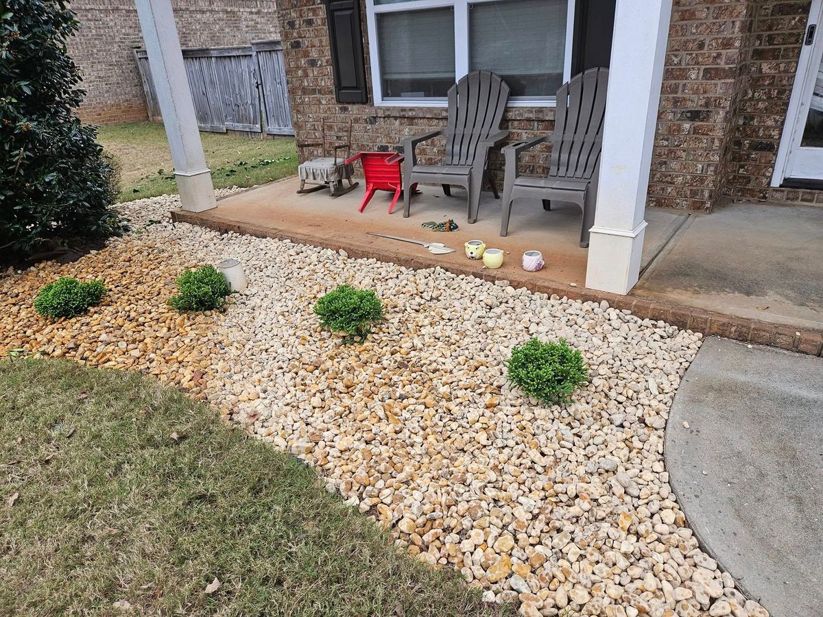 Flower Bed Installation for Zepeda's Mowing in Fort Valley, GA