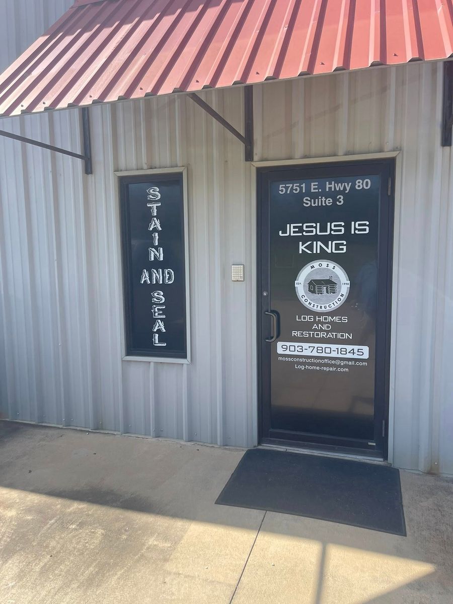 Log Home Finishing for Moss Construction in Longview, TX