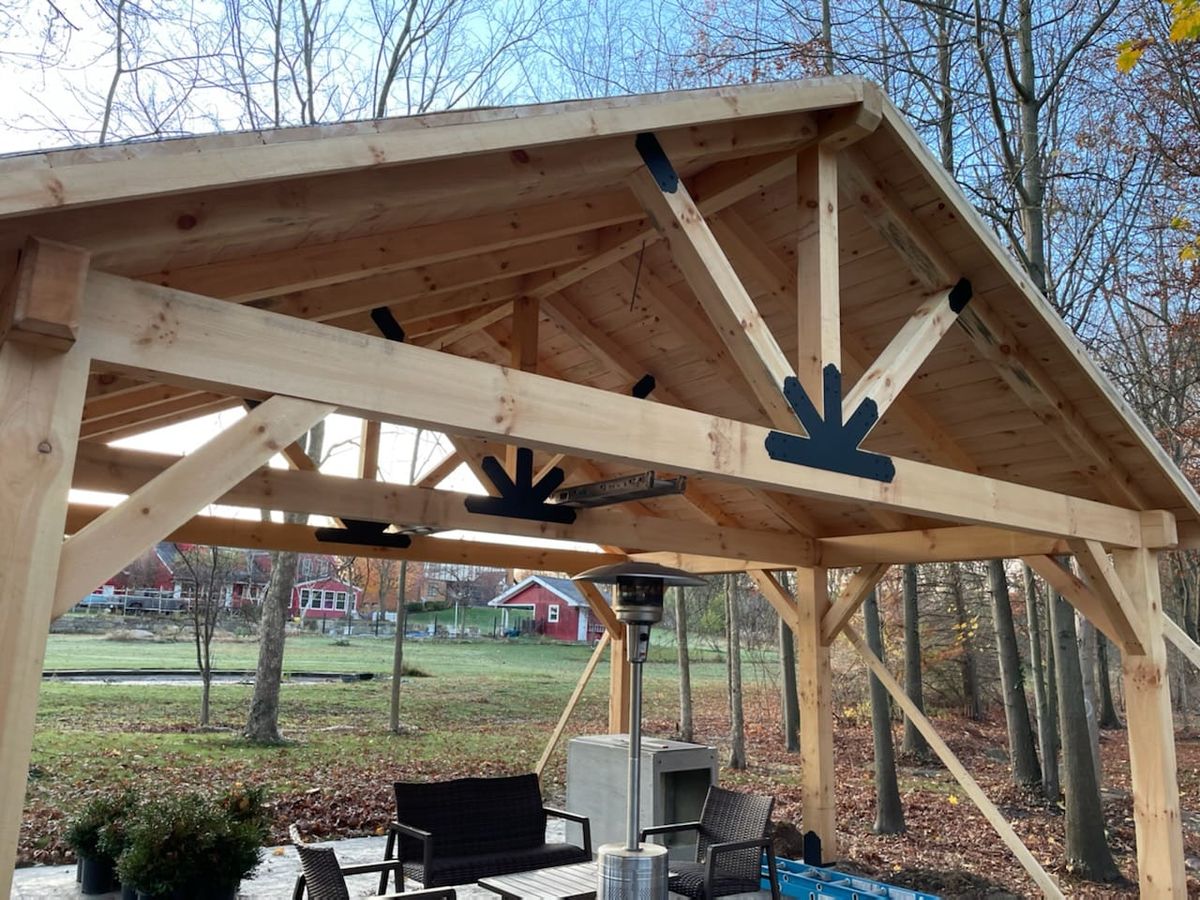 Pavillion Construction for NEO Timber Pavilions in Richfield, OH