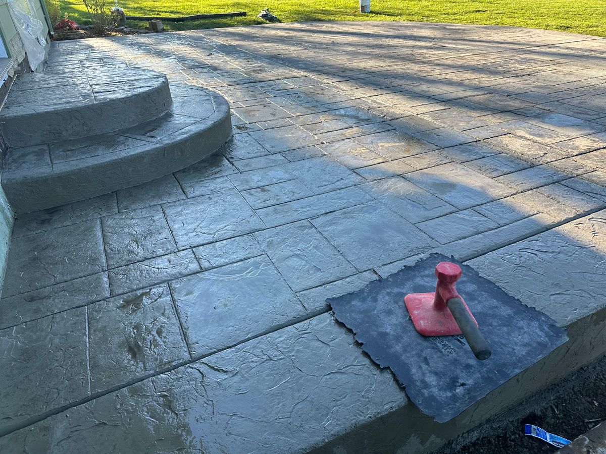 Stamped Concrete for Olmedo Bros Concrete LLC in McMinnville, OR