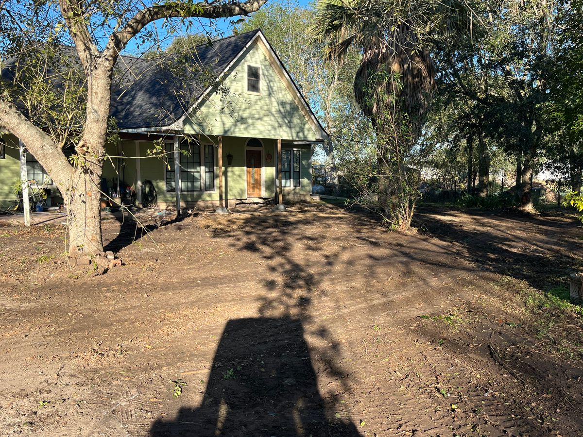 Land clearing for South Coast Concrete n Demolition in Alvin, TX
