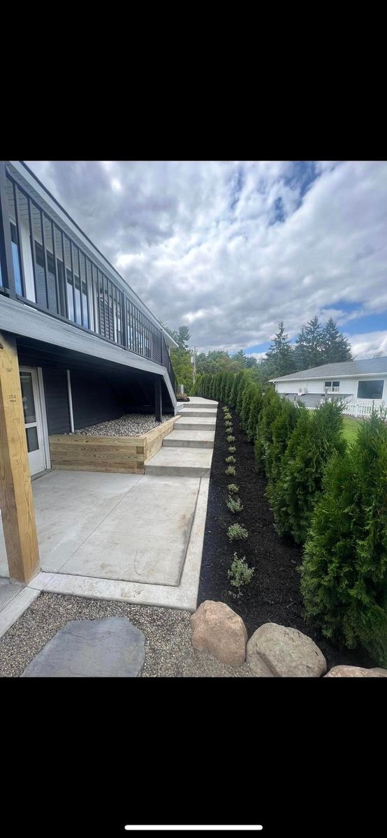 Retaining Wall Construction for Brogan's Landscape Construction in Oxford,, MI