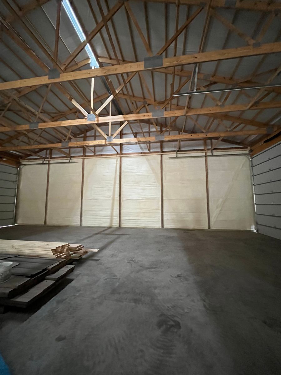 Pole Shed Spray Foam Insulation for Schwartz Spray Foam Services in Osseo, WI