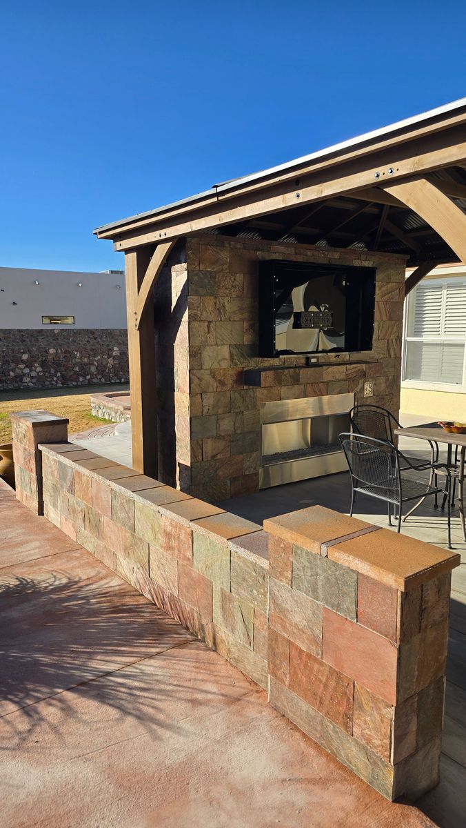 Masonry for Great Outdoors Patio Projects in El Paso, TX