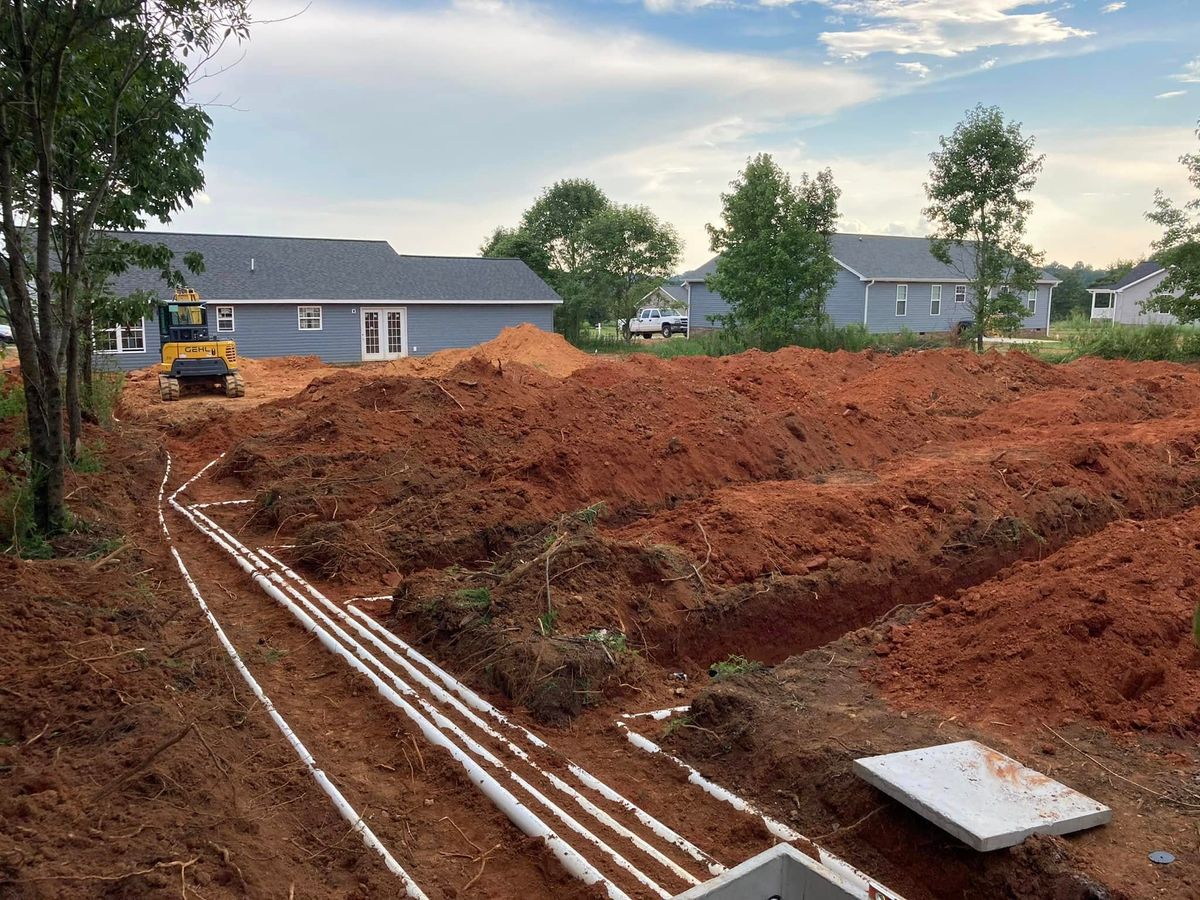Septic Tank Installation for Williams Excavating in Statesville, NC