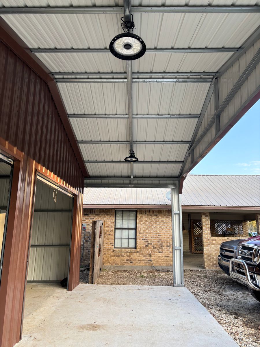 New Construction- Shop Wiring (Lighting & Receptacles) for Southern Circuits in Prairieville, LA